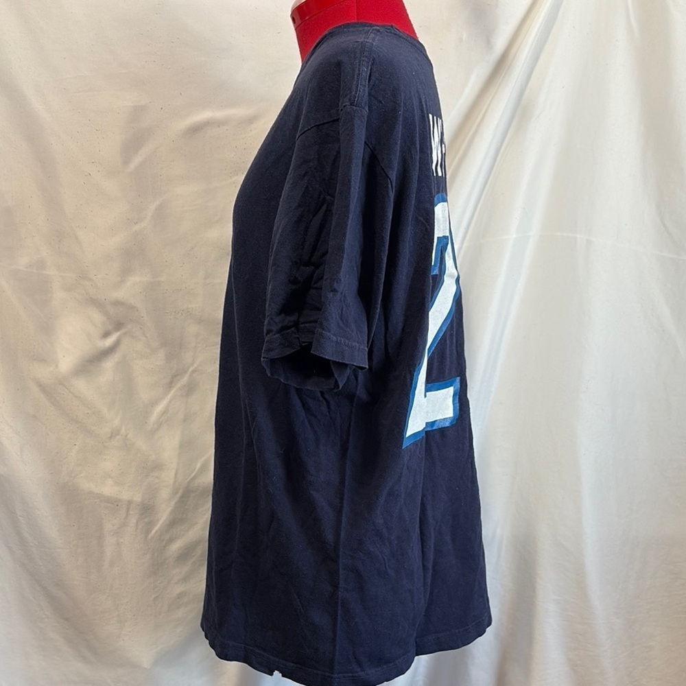 XL72 Reebok Blue Winnipeg Jets Wheeler Logo T Shirt - Picture 7 of 8